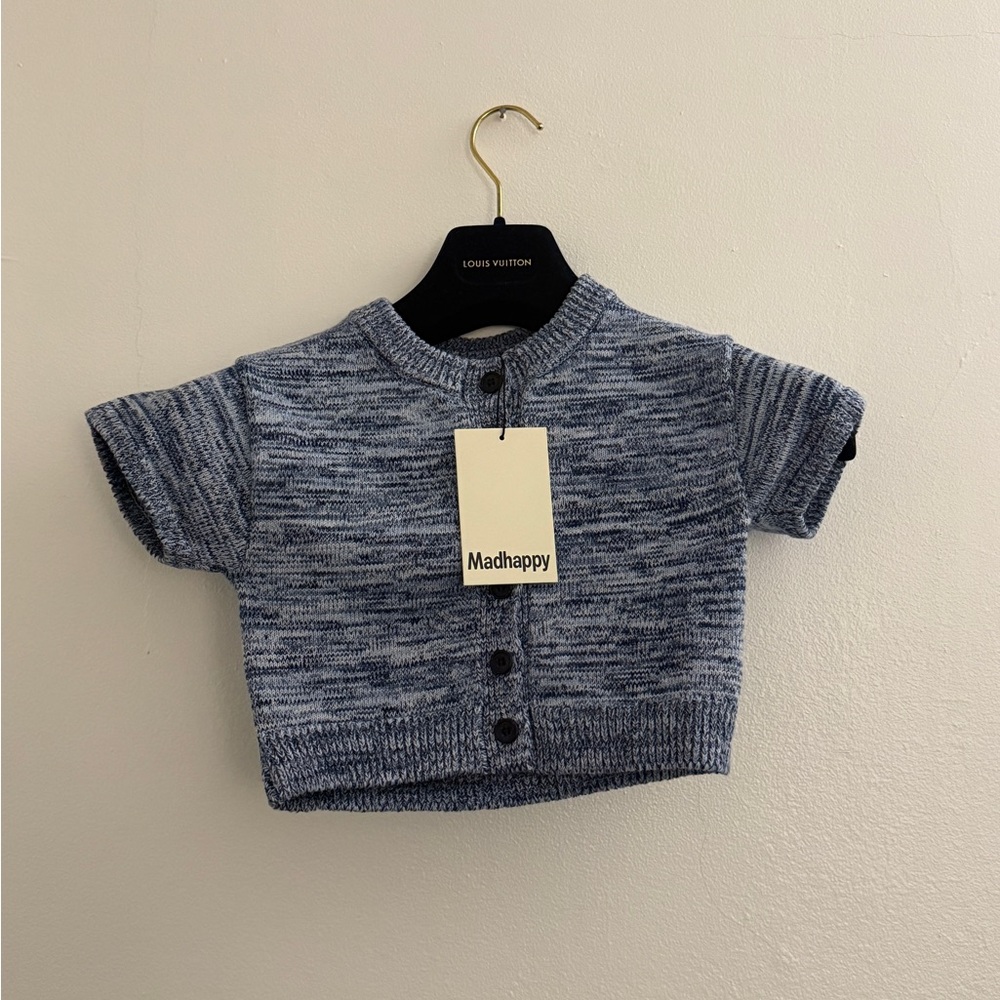 Madhappy Blue Women’s Melange Knit Top